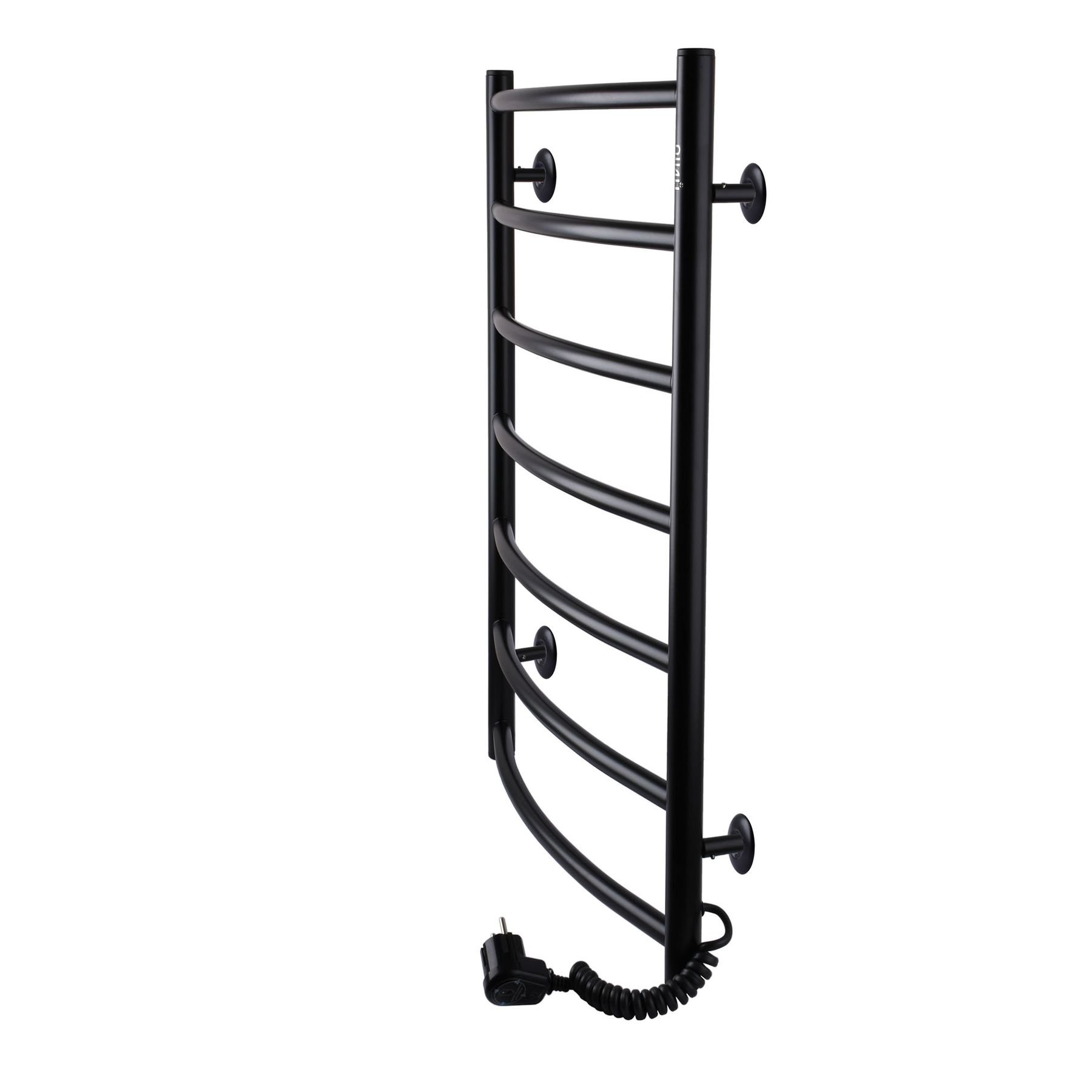 Рушникосушарка UNIO LD ER 700-500-7 BLK Драбинка Дуга електро чорна - Image 2