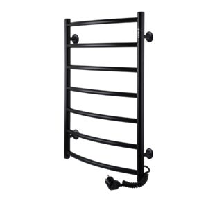 Рушникосушарка UNIO LD ER 700-500-7 BLK Драбинка Дуга електро чорна - Image 4