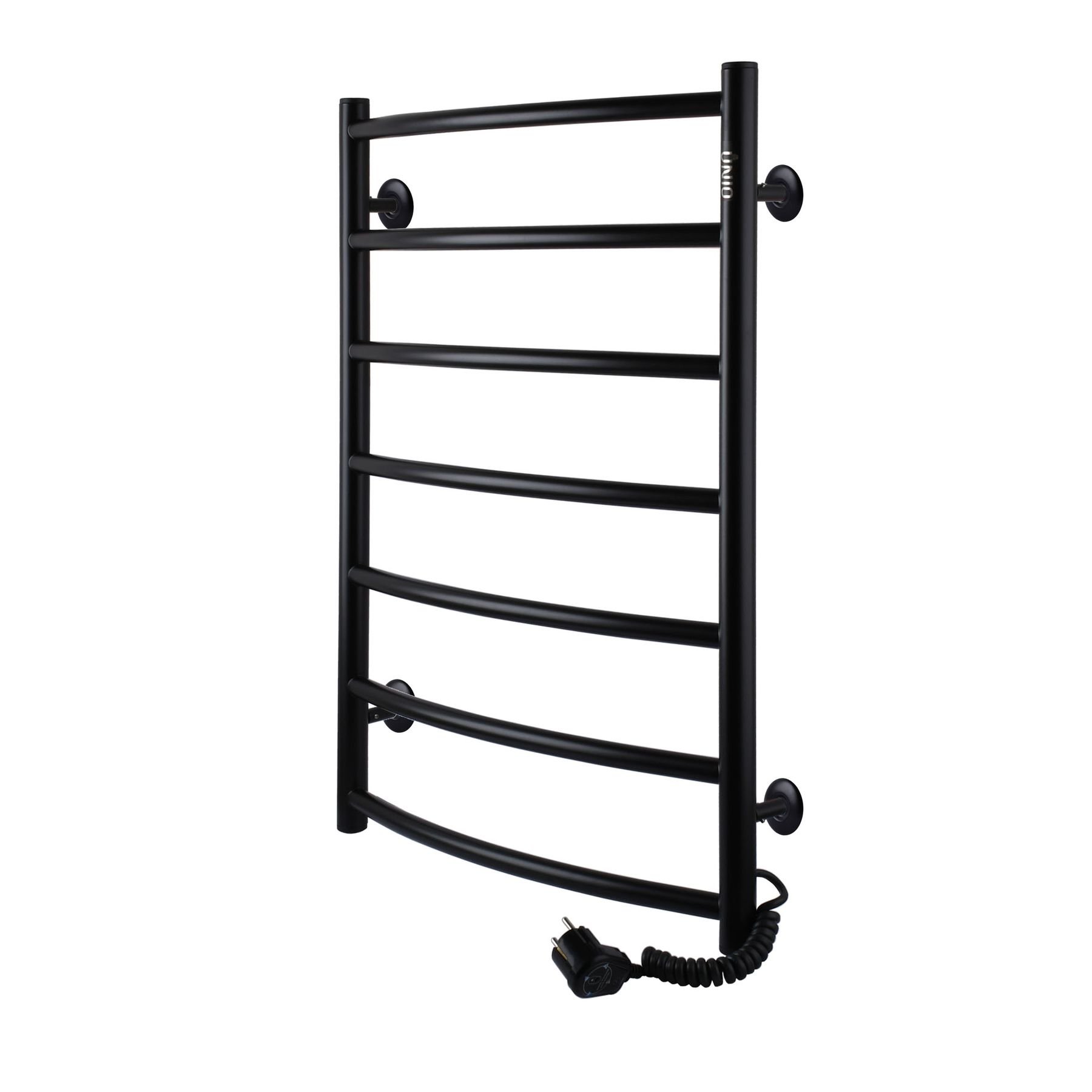 Рушникосушарка UNIO LD ER 700-500-7 BLK Драбинка Дуга електро чорна - Image 4