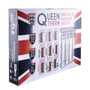 Радіатор біметалевий секційний QUEEN THERM 500/120 (кратно 10) - Image 3