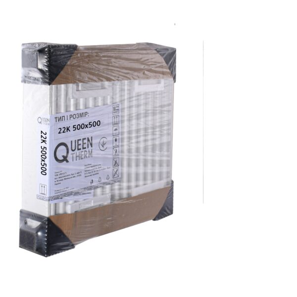 Радіатор сталевий 22/500x500 бок QUEEN THERM (KORAD)