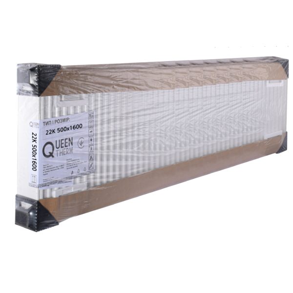 Радіатор сталевий 22/500х1600 бок QUEEN THERM (KORAD)