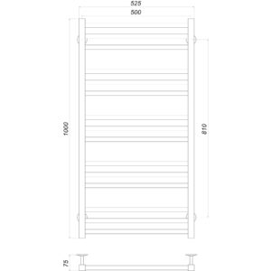 Рушникосушарка UNIO MS W 1000-500-15 Модена вода - Image 4
