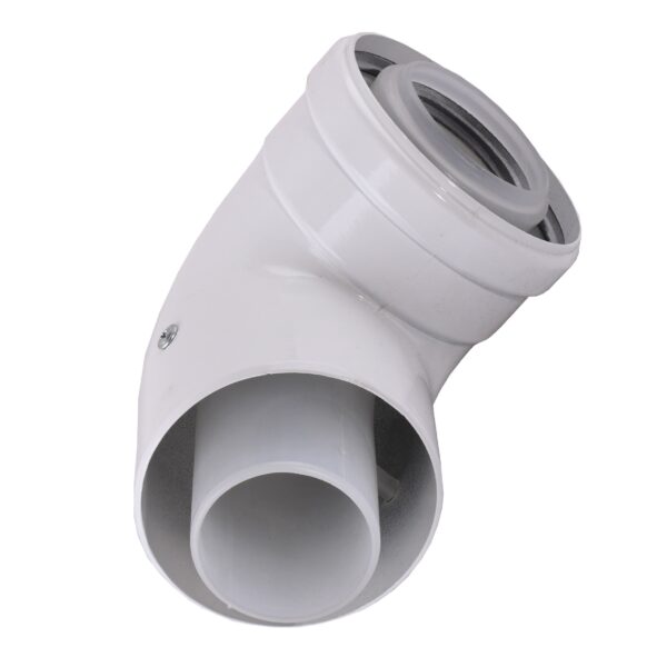 Коліно 90 градусів, d=60/100 mm CE.00.34 C Конденсаційне