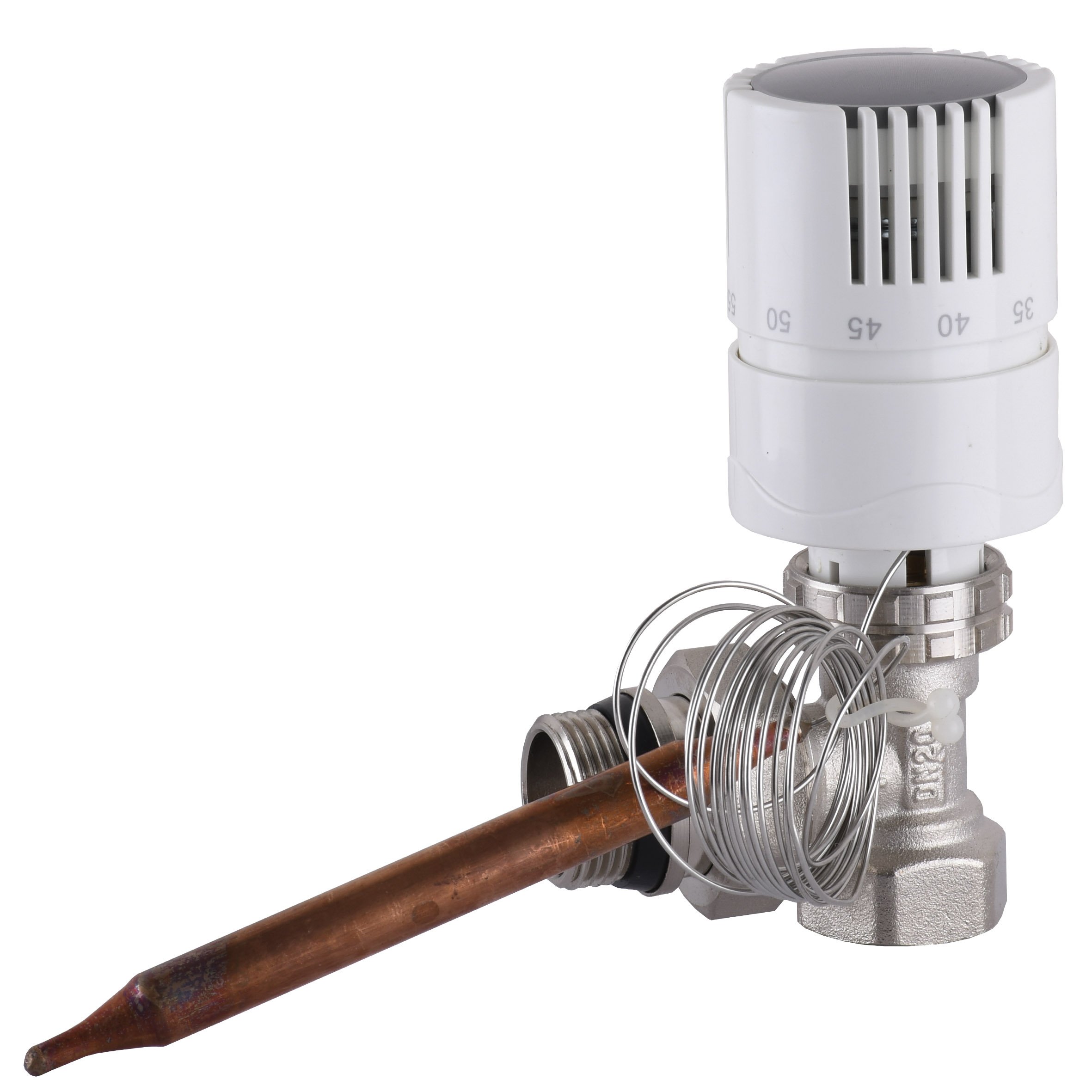 Вузол пiдмiшування з термоголовкою ECO 01A-5 3/4″х3/4″ кутовий - Image 2
