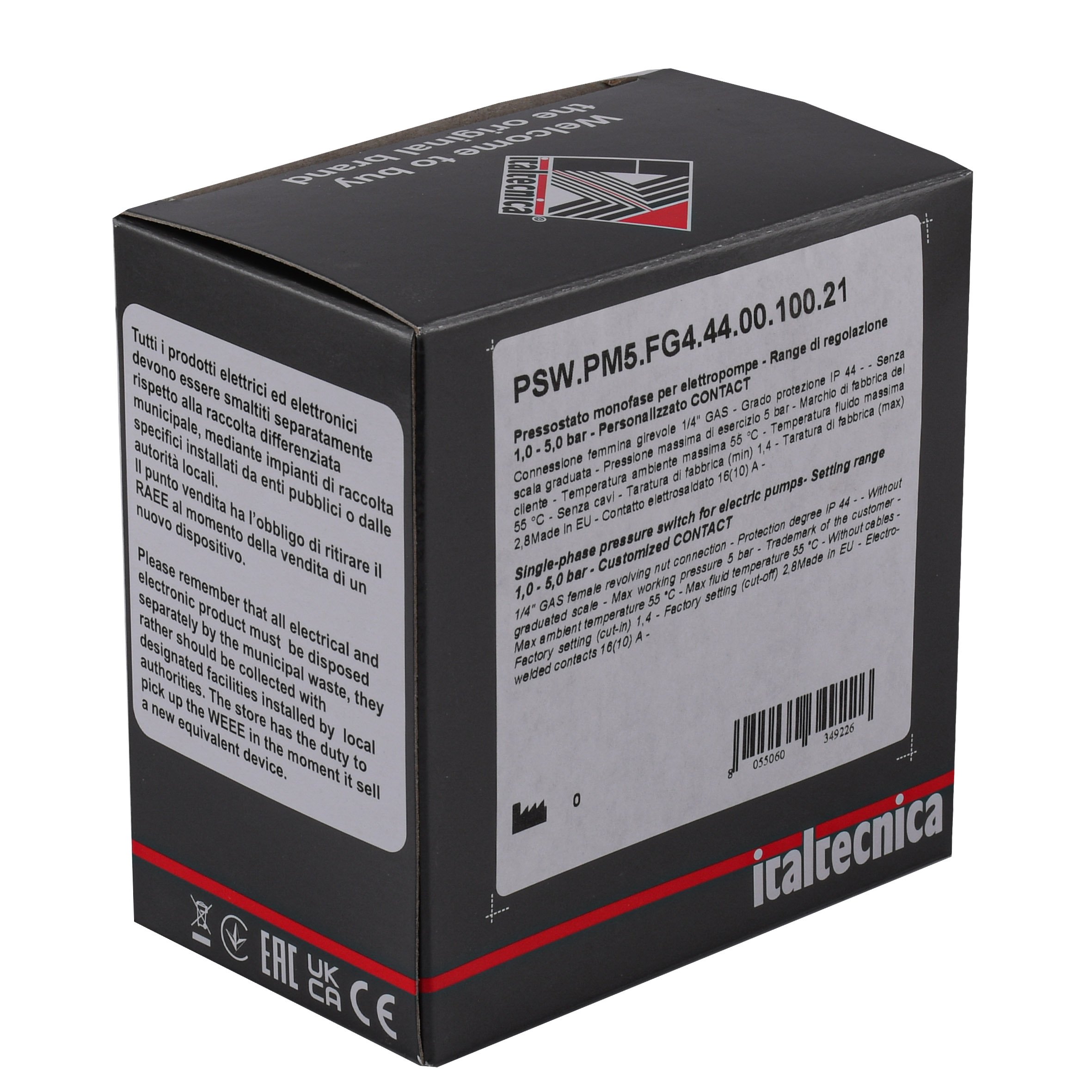 Реле тиску Italtecnica  PM-5 G  (PM5G14) - Image 2
