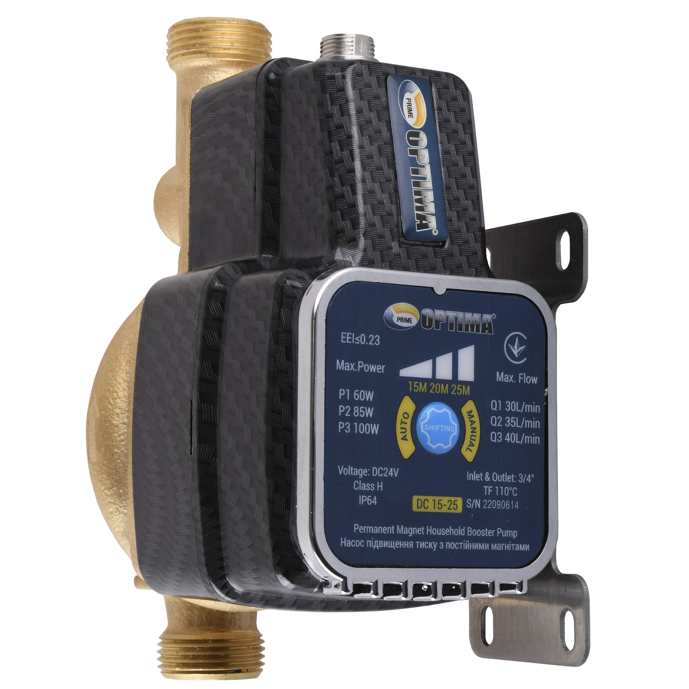Насос підвищення тиску Optima Prime DC 15-25 AUTO - Image 1