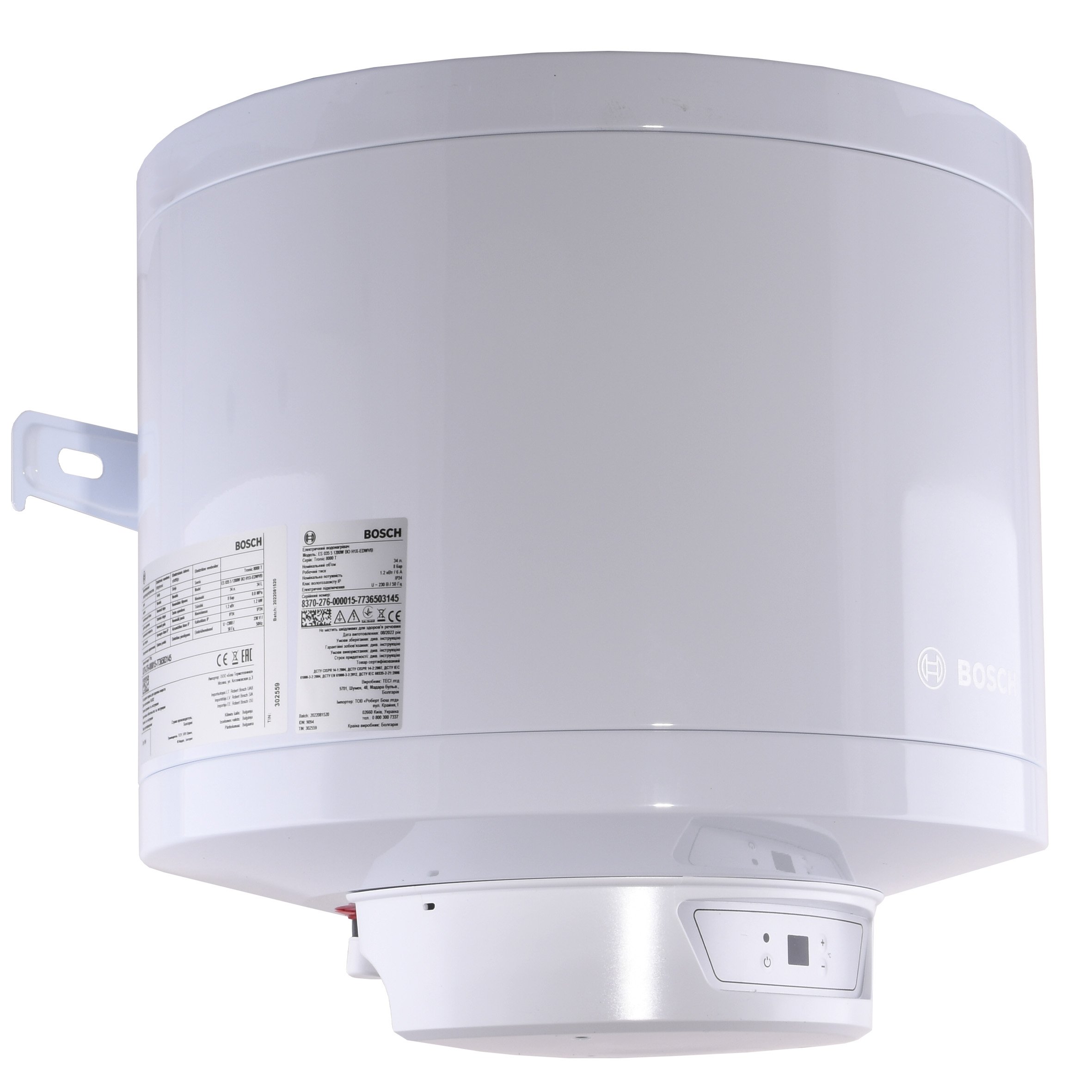 Водонагрівач Bosch Tronic 8000 T ES 035-5 1200W сухий ТЕН, електронне керування - Image 2