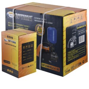 Насосна станція Optima PRIME OP25WHBJL4-30 з інтел. част.перетв, на базі багатост. насоса + бак 5л - Image 2