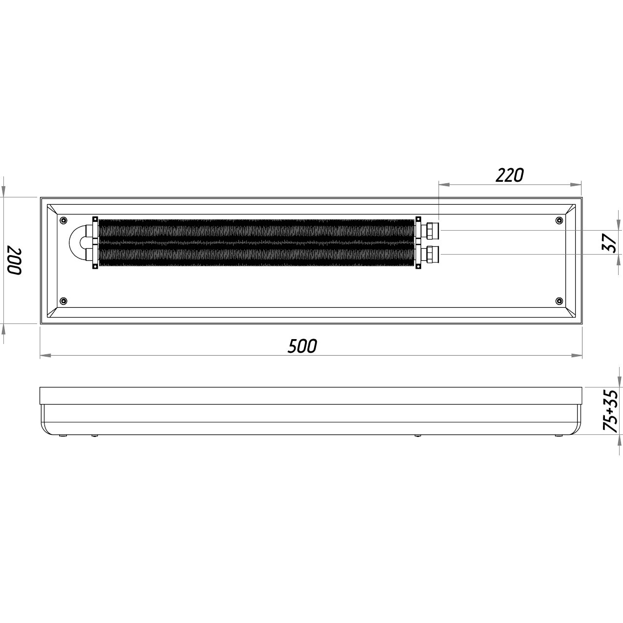 Конвектор  ТС70-500/200-Eco-2br (без решітки) - Image 3