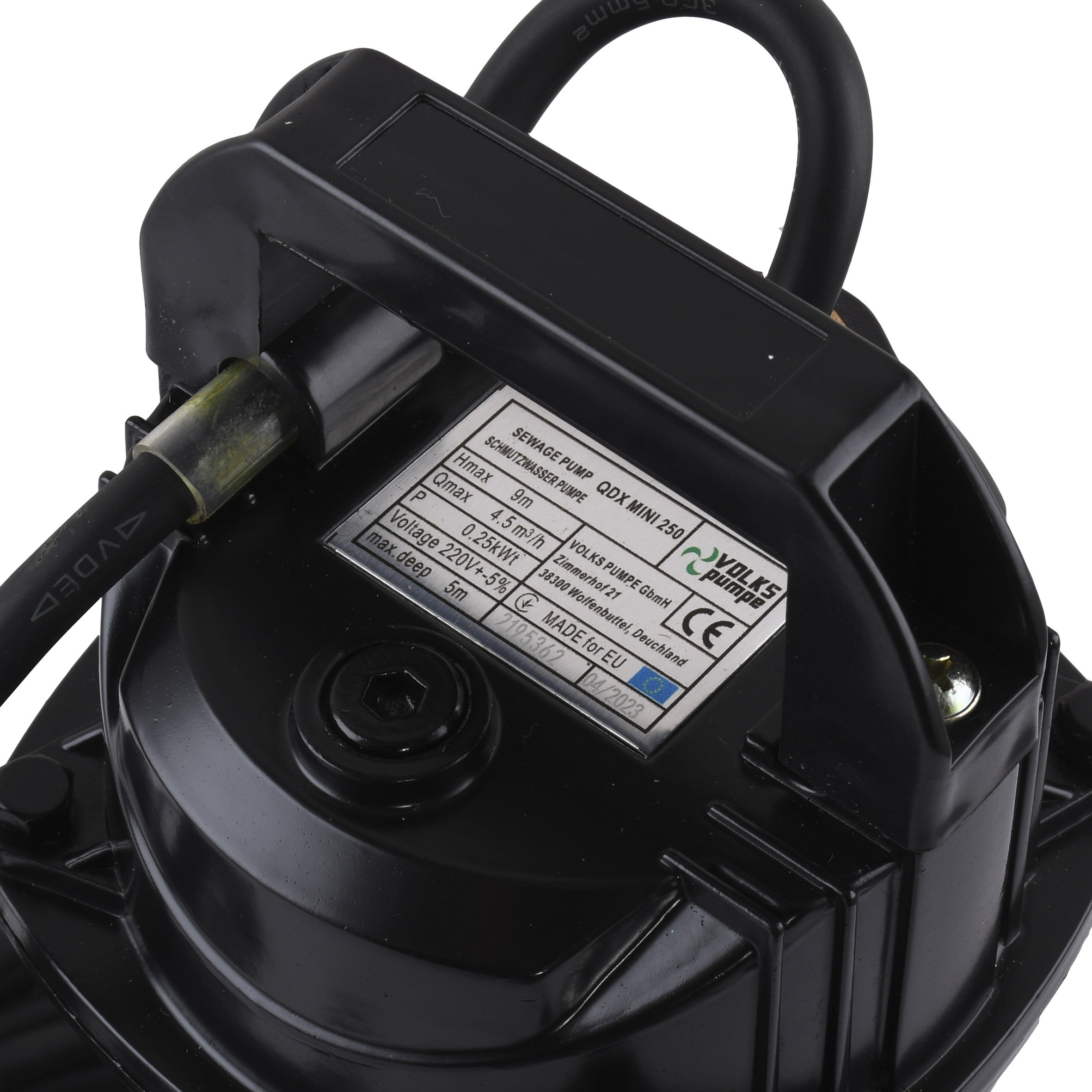 Насос дренажний VOLKS pumpe QDX mini 0,25кВт - Image 4