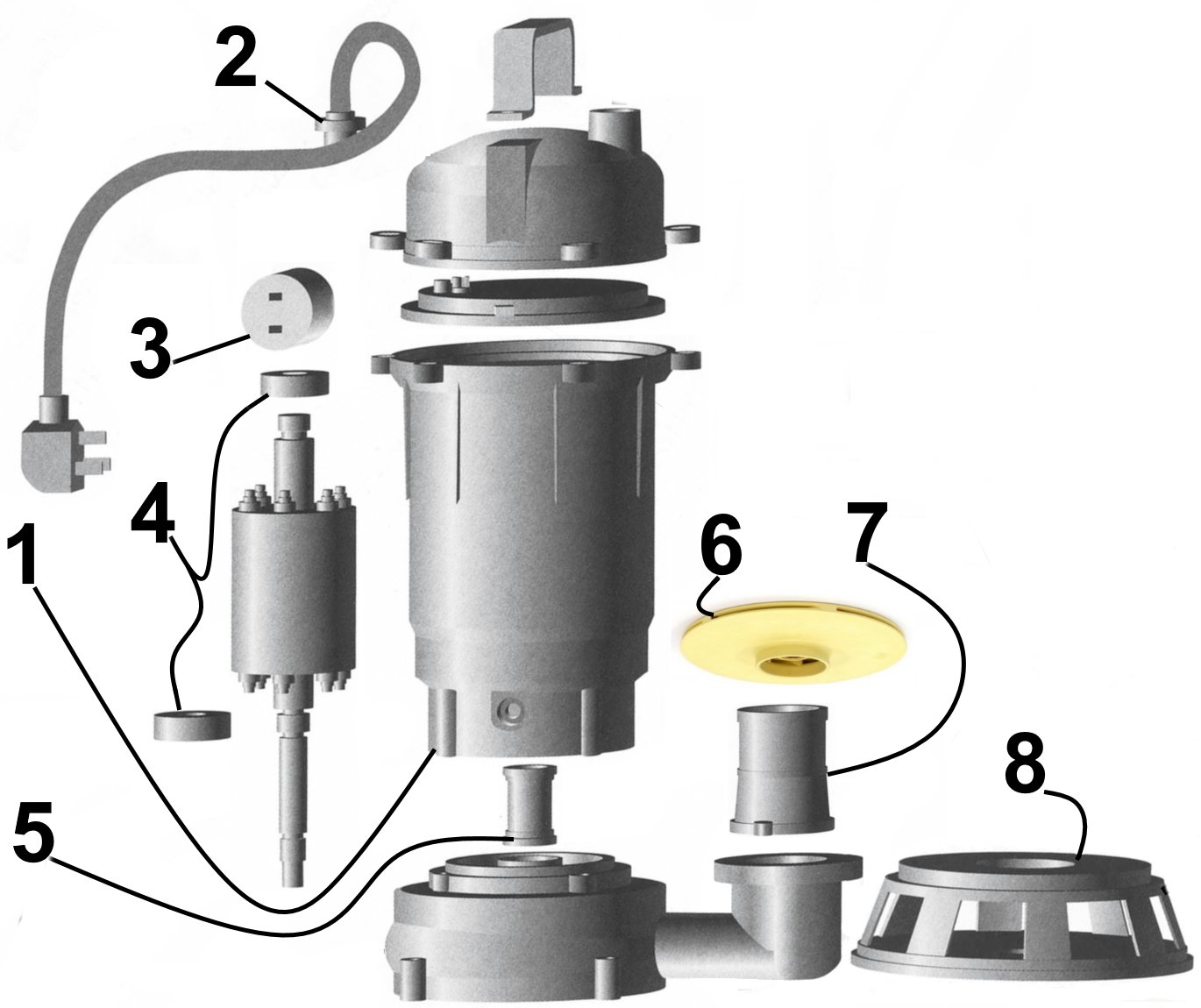 Насос дренажний VOLKS pumpe QDX mini 0,25кВт - Image 5
