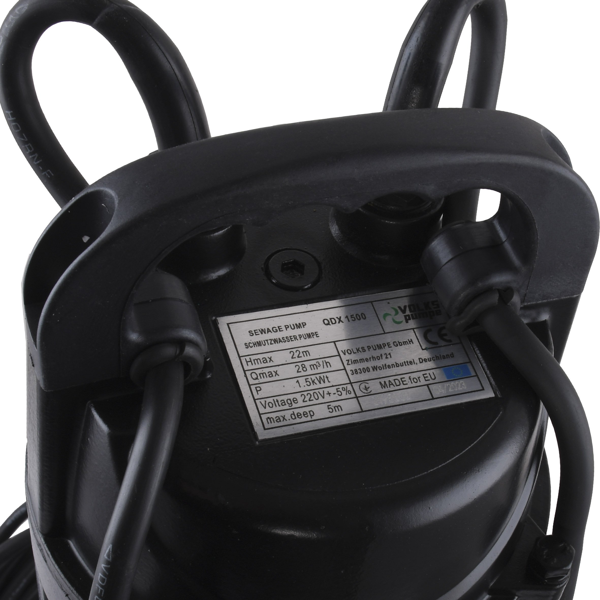 Насос дренажний VOLKS pumpe QDX1500 1,5кВт - Image 4