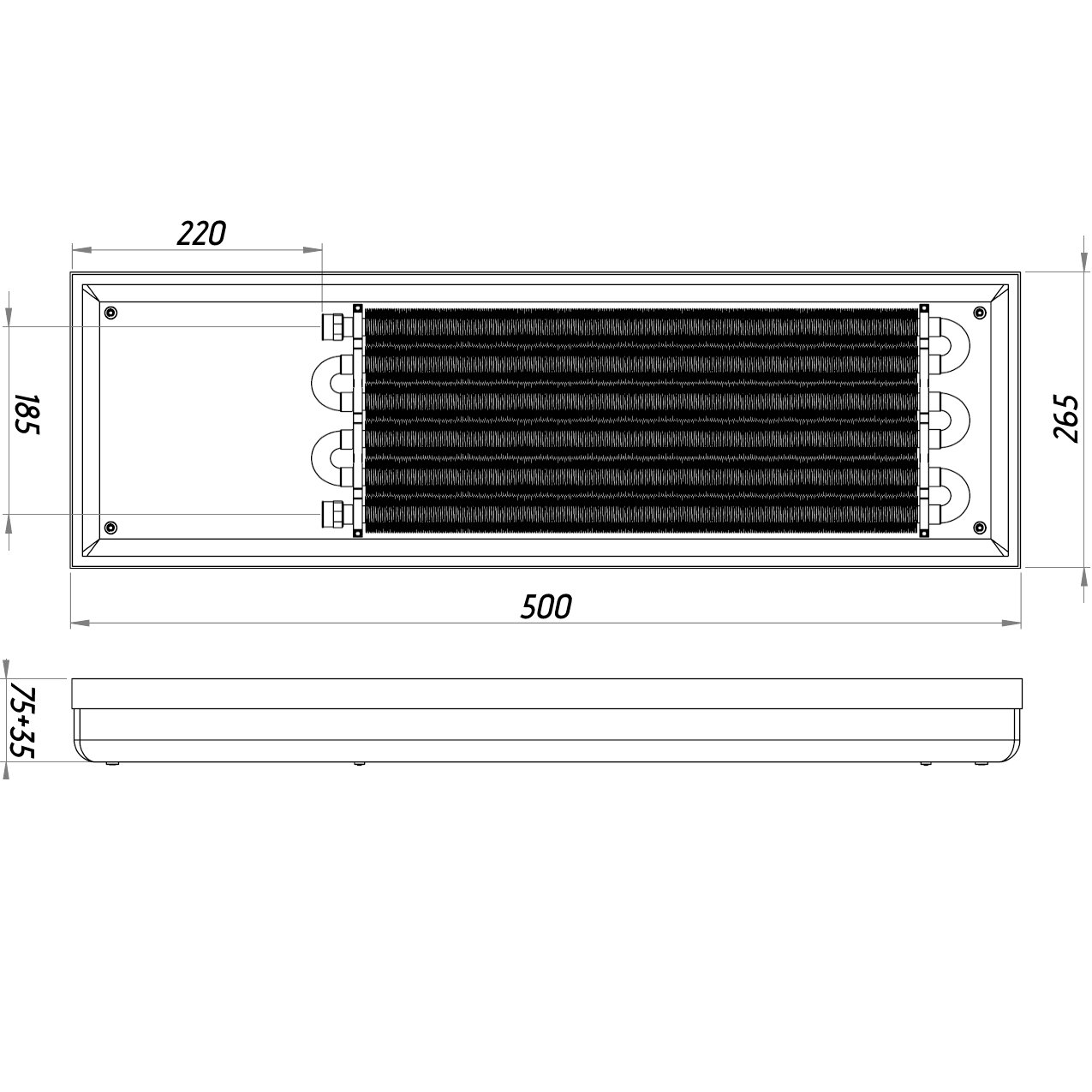 Конвектор  ТС70-500/265-Comfort-6su (без решітки) - Image 3