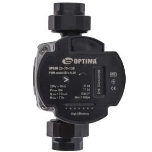 Насос циркуляційний енергоощадний  Optima PRIME UPMH 25-70AUTO 130мм + гайки - Image 2