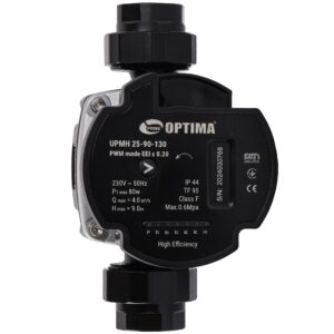 Насос циркуляційний енергоощадний  Optima PRIME UPMH 25-90AUTO 130мм + гайки - Image 2