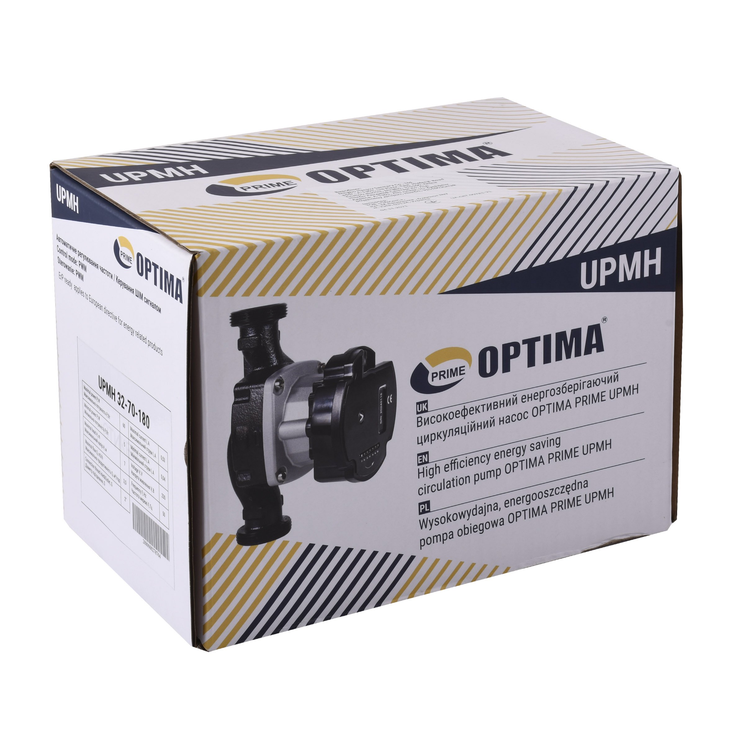 Насос циркуляційний енергоощадний  Optima PRIME UPMH 32-70AUTO 180мм + гайки - Image 5