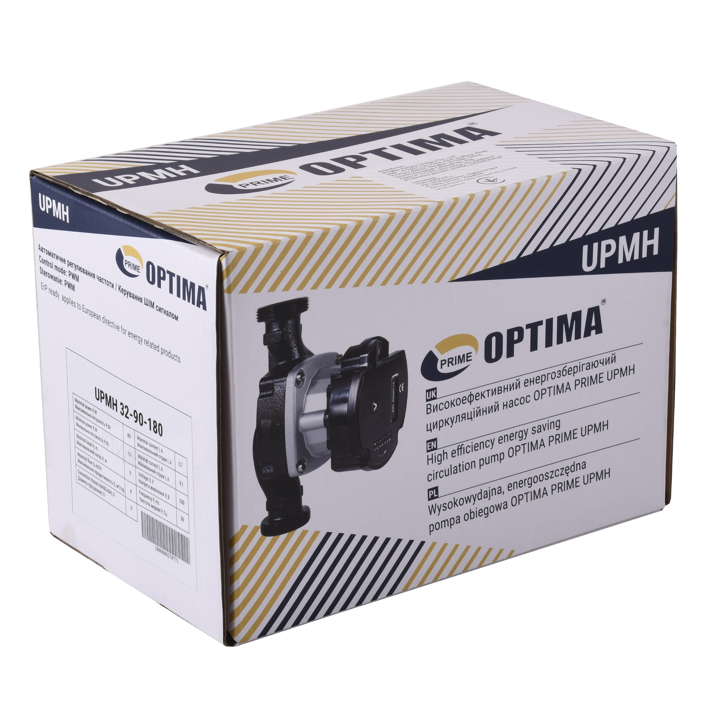 Насос циркуляційний енергоощадний  Optima PRIME UPMH 32-90AUTO 180мм + гайки - Image 5
