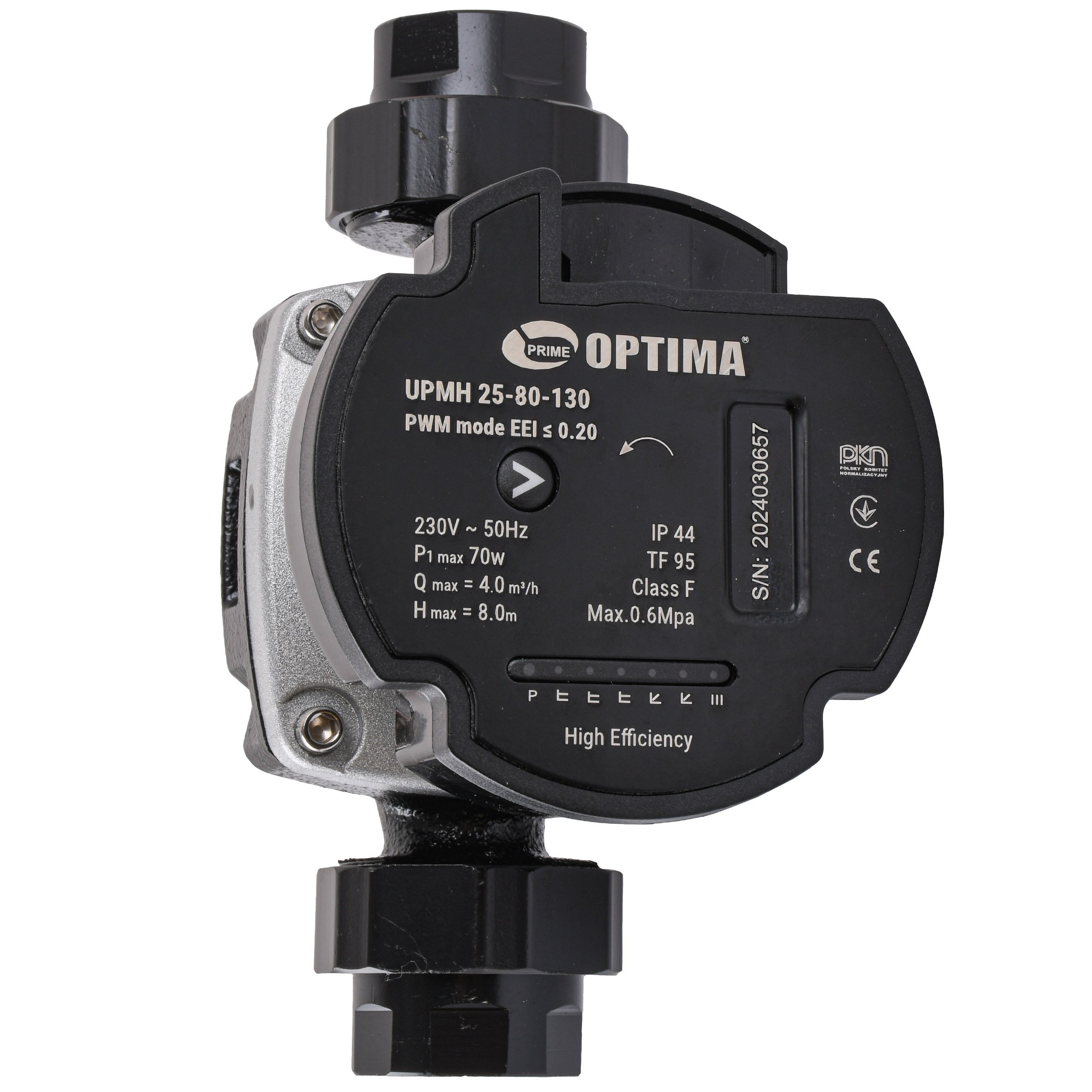 Насос циркуляційний енергоощадний  Optima PRIME UPMH 25-80AUTO 130мм + гайки - Image 4