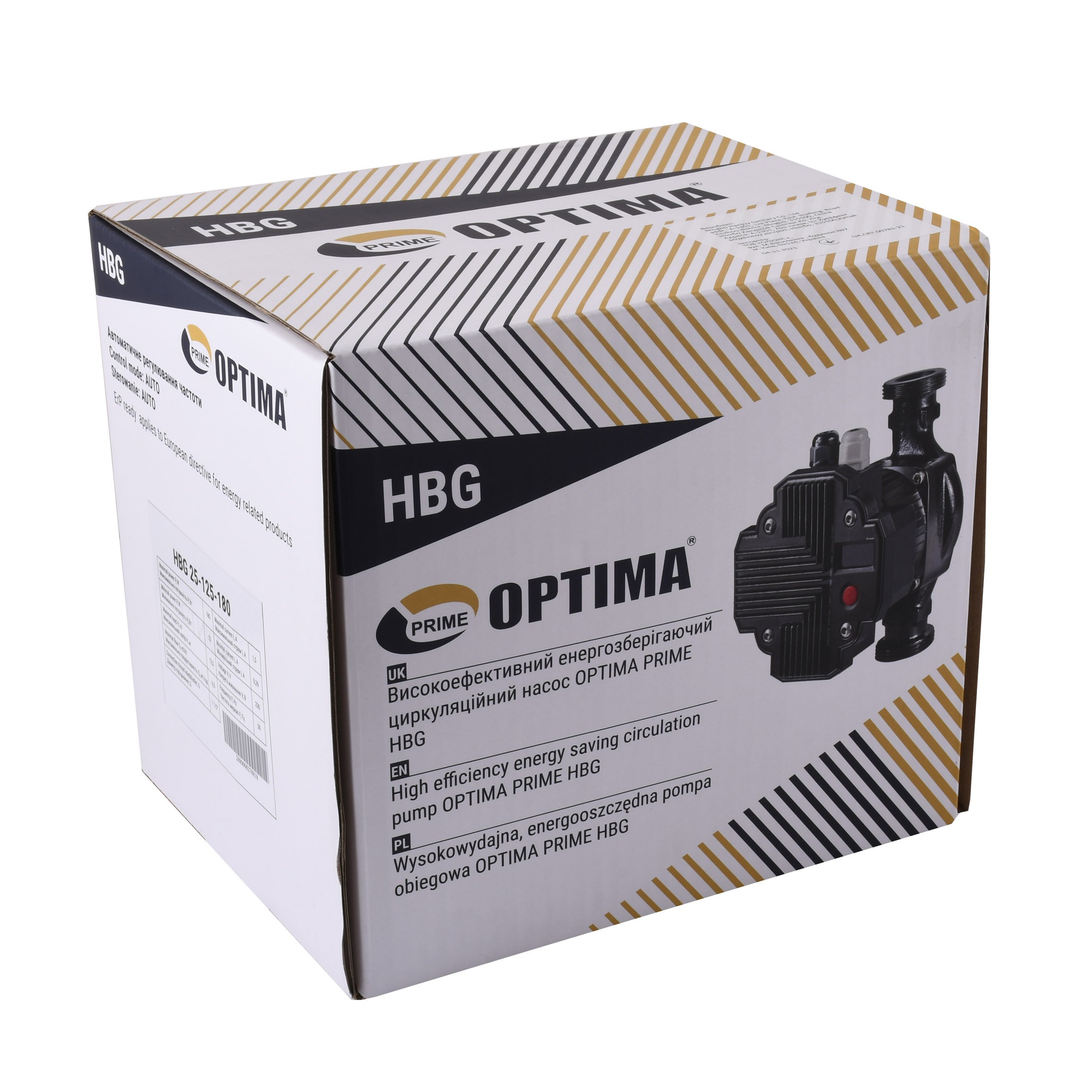 Насос циркуляційний енергоощадний  Optima PRIME HBG 25-125AUTO 180мм - Image 3