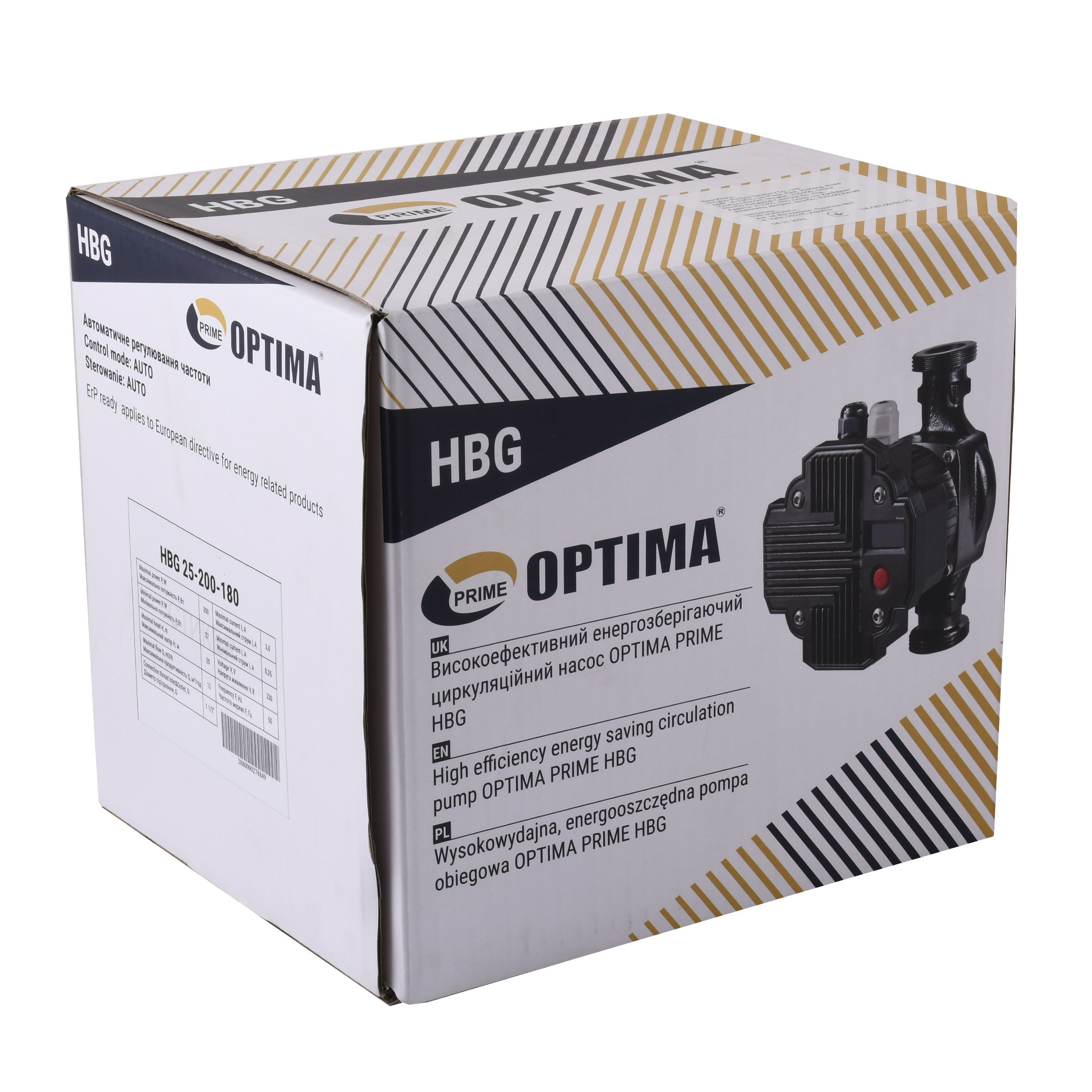 Насос циркуляційний енергоощадний  Optima PRIME HBG 25-160AUTO 180мм - Image 3
