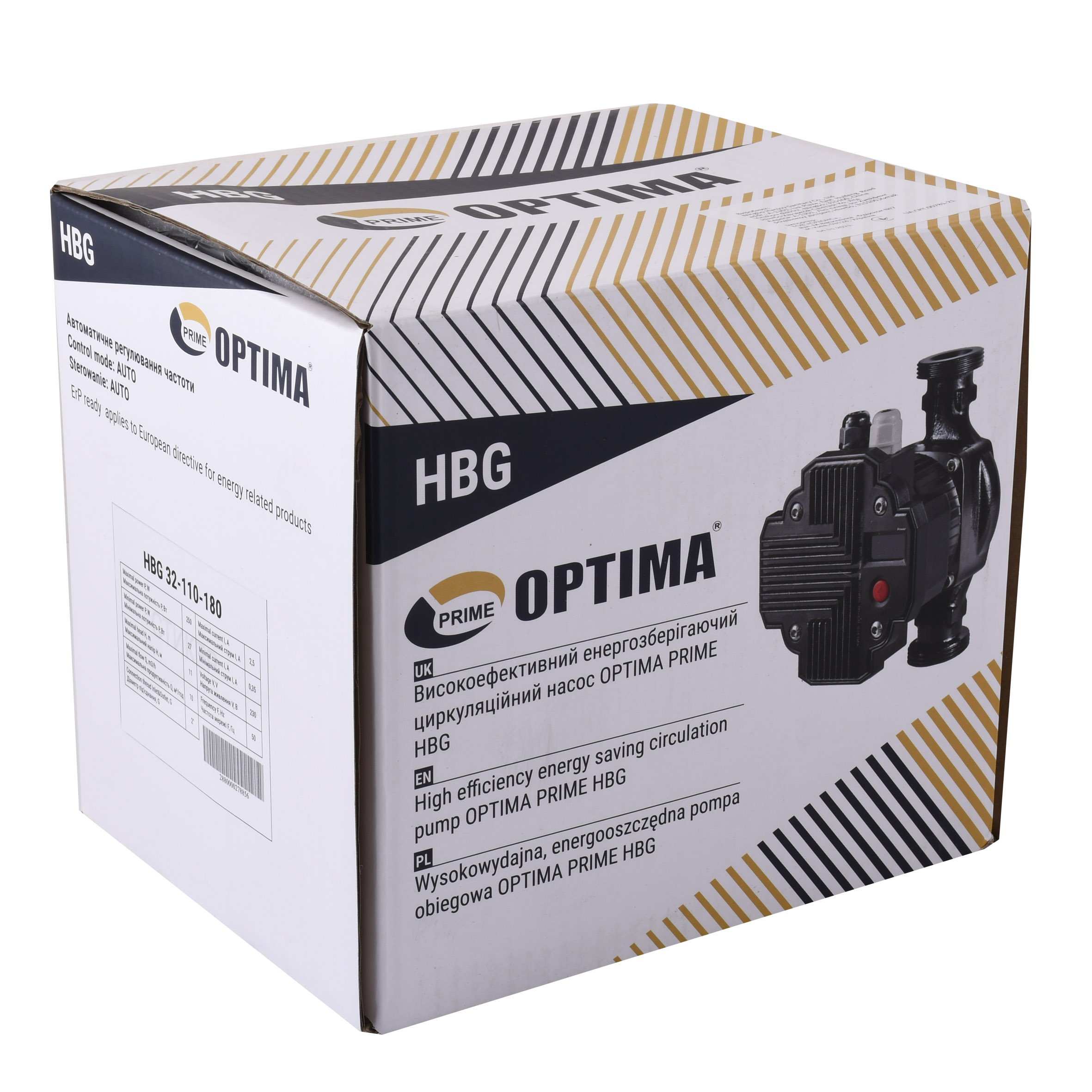 Насос циркуляційний енергоощадний  Optima PRIME HBG 32-110AUTO 180мм - Image 3