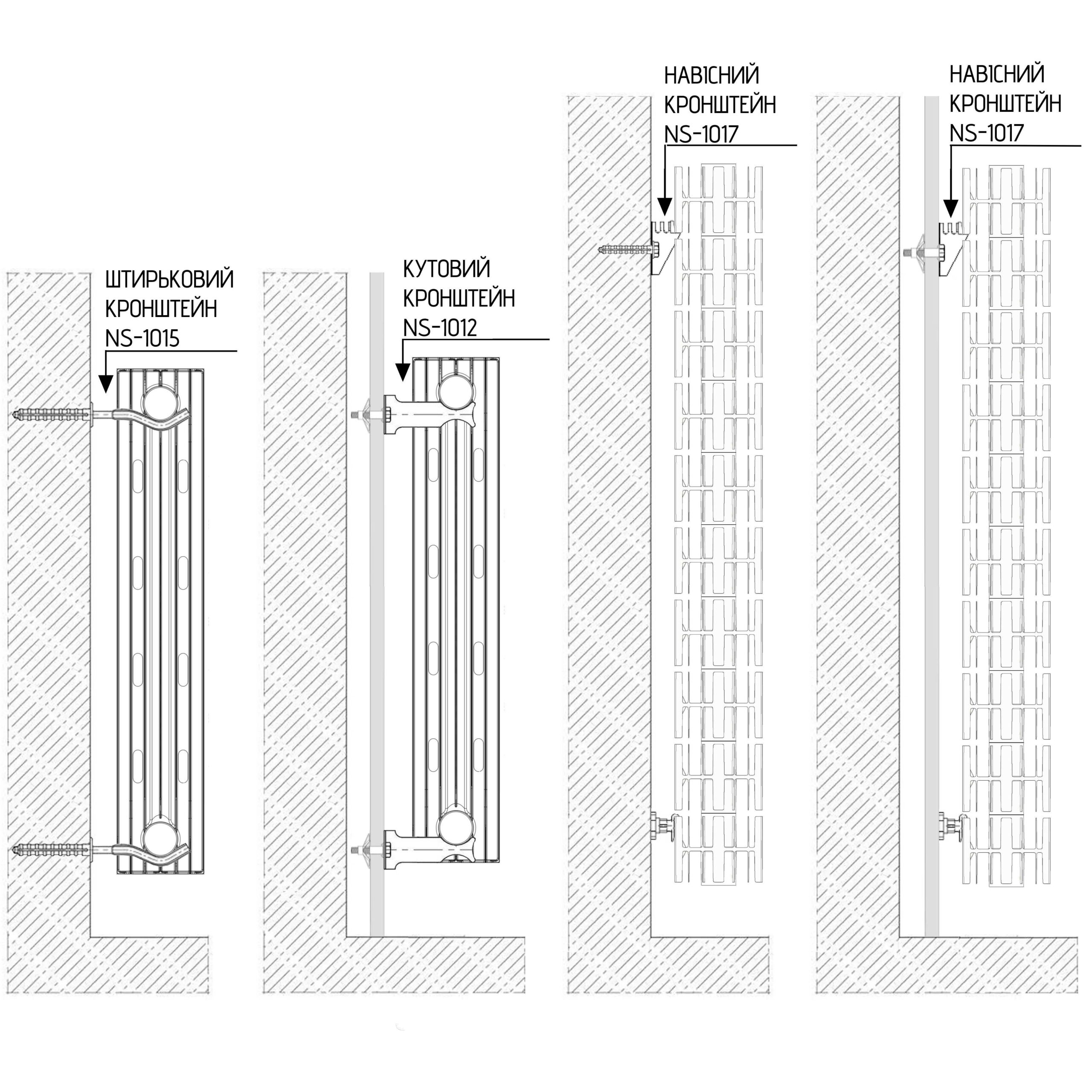 Радіатор біметалевий секційний QUEEN THERM 500/100 VERTICAL/HORIZONTA (кратно 10) - Image 2