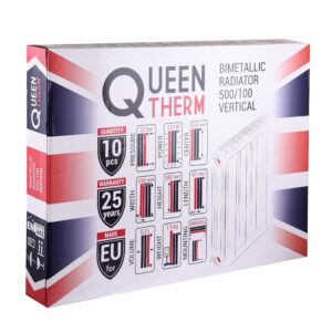 Радіатор біметалевий секційний QUEEN THERM 500/100 VERTICAL/HORIZONTA (кратно 10) - Image 7