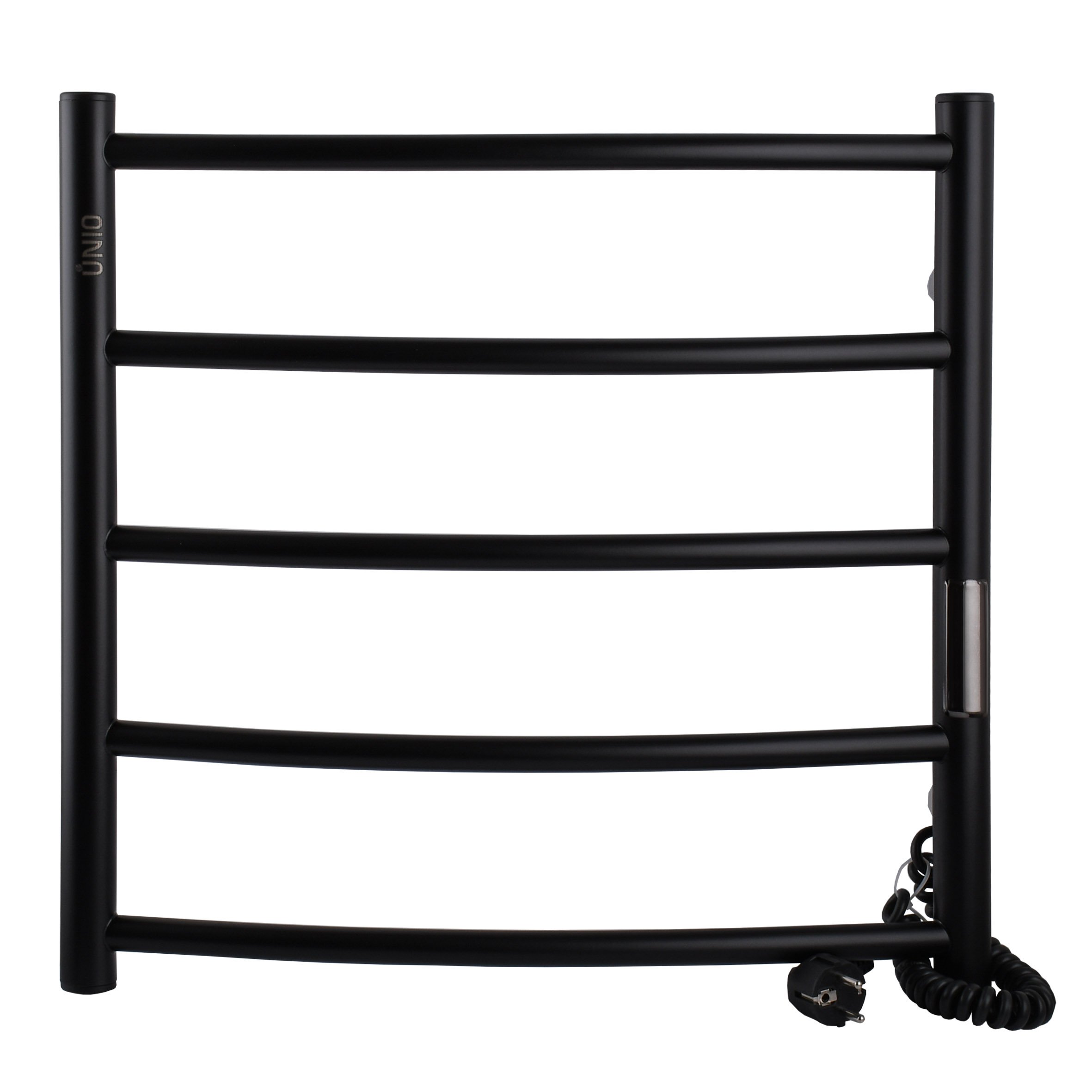 Рушникосушарка UNIO LD ЕU 500-500-5 BLK Драбинка Дуга електро чорна - Image 1