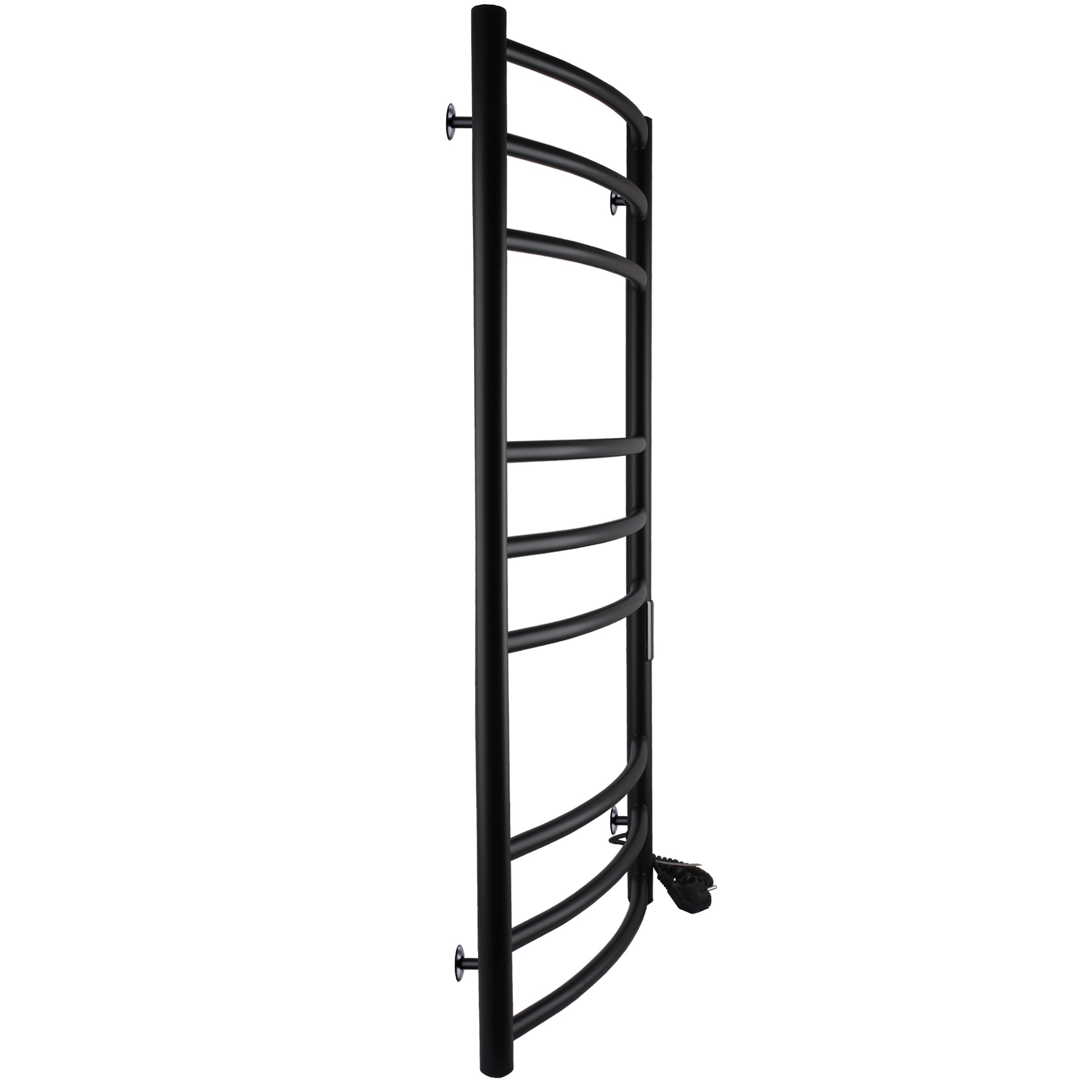 Рушникосушарка UNIO LDE ЕU 1000-500-9 BLK Драбинка Дуга Еліт електро чорна - Image 4