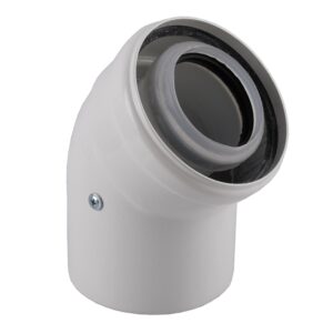 Коліно 45 градусів, d=60/100 mm CE.00.30 C Конденсаційне - Image 2