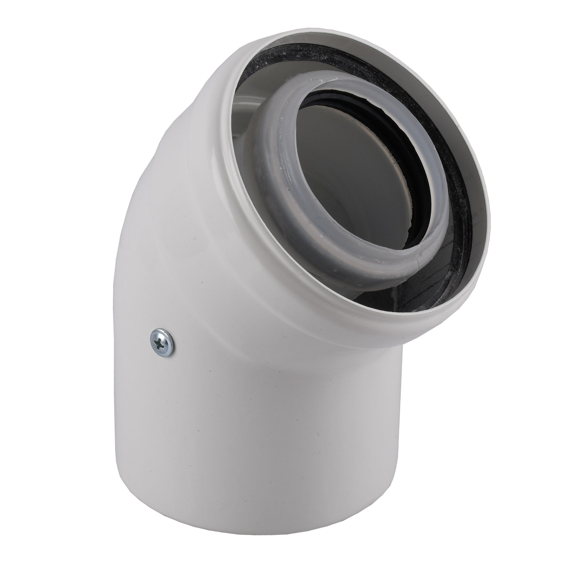 Коліно 45 градусів, d=60/100 mm CE.00.30 C Конденсаційне - Image 2