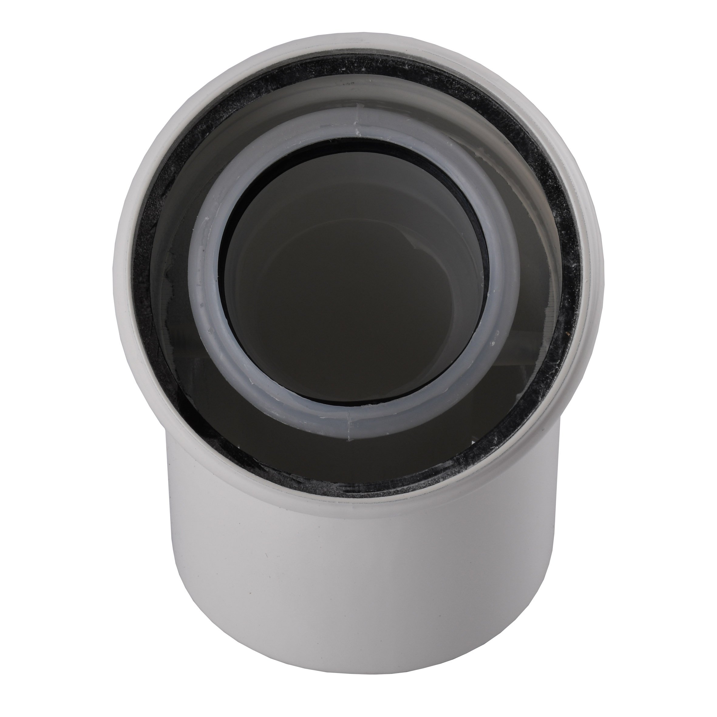 Коліно 45 градусів, d=60/100 mm CE.00.30 C Конденсаційне - Image 3