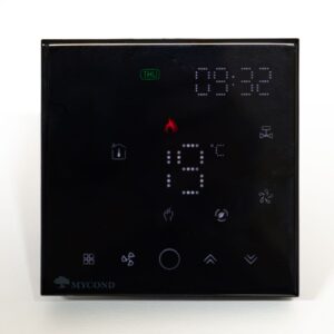 Термостат квадратний сенсорний чорний LED 1 канал AC220V Wi-Fi /MC-FB-B-WF MYCOND/