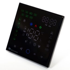 Термостат квадратний сенсорний чорний LED 1 канал AC220V Wi-Fi /MC-FB-B-WF MYCOND/ - Image 2