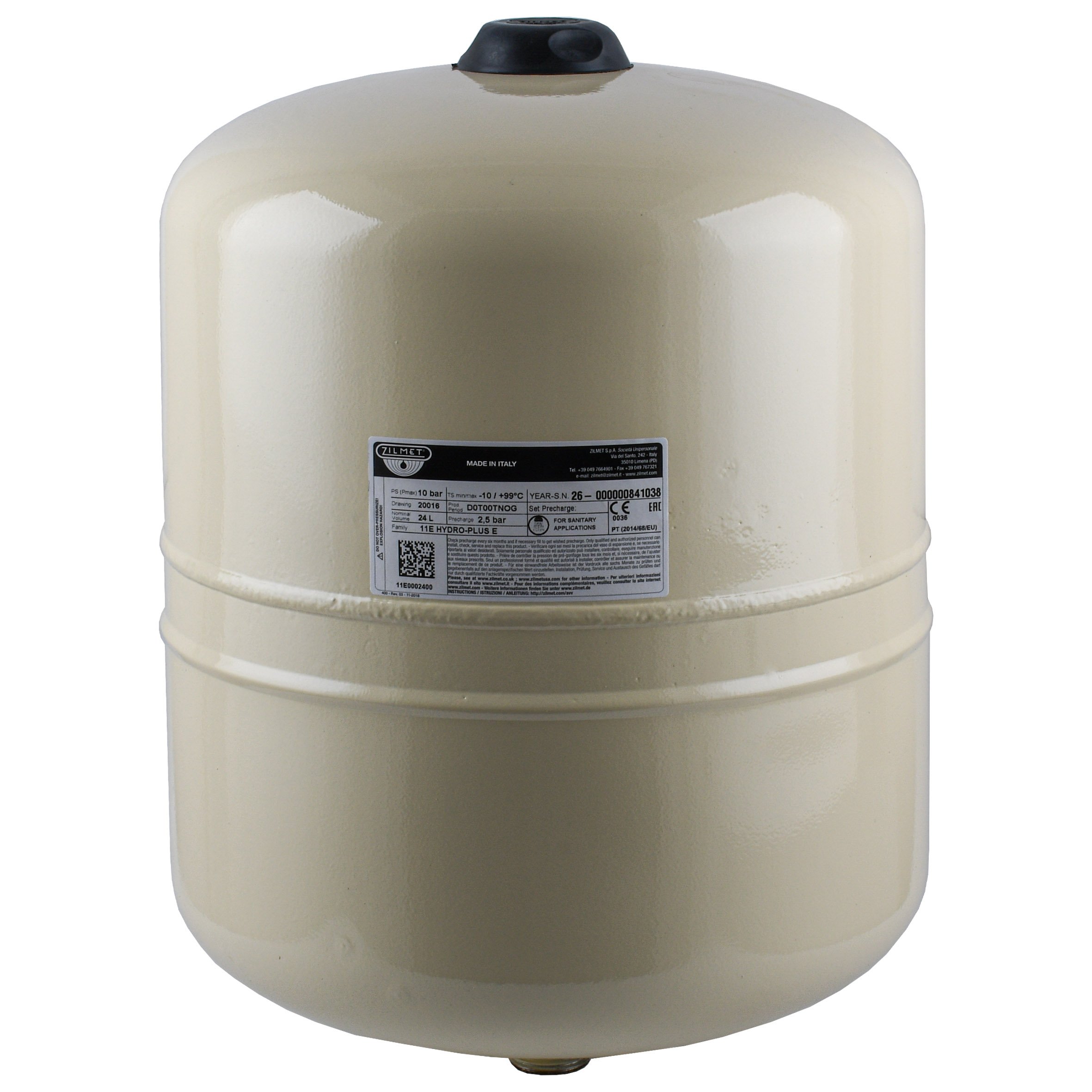 Гідроакумулятор з фіксованою мембраною HYDRO-PLUS E 24L (11E0002400) Вертикальний - Image 1
